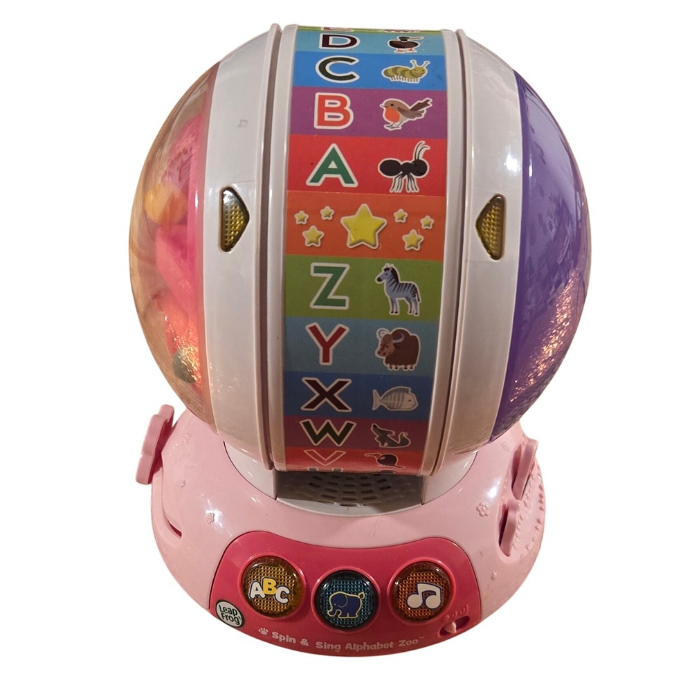 LeapFrog Spin & Sing Alphabet‎ Zoo Pink Interactive Learning Toy
